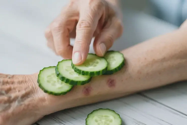 老年人手臂上长湿疹不管它会自己好吗(图1)