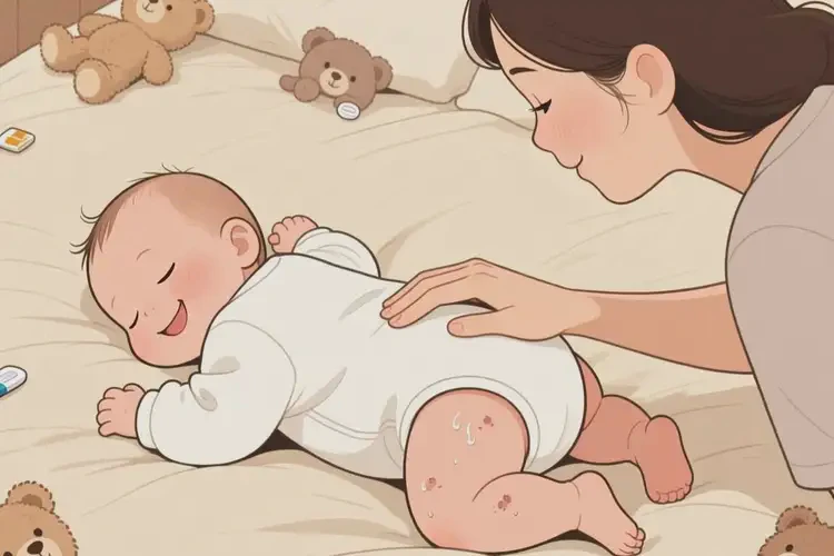 寶寶屁股上長濕疹不管它會自己痊愈嗎(圖3)