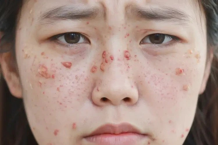 青年人面部出濕疹能夠徹底治愈嗎(圖4)