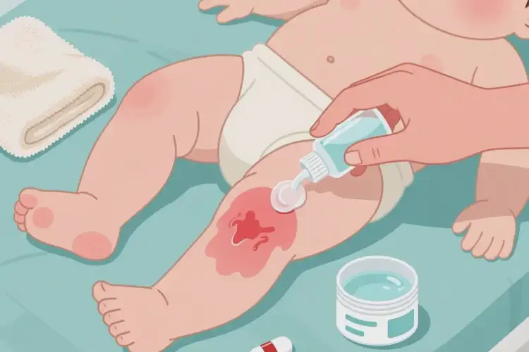 新生兒大腿上容易起濕疹能夠徹底治愈嗎(圖1)