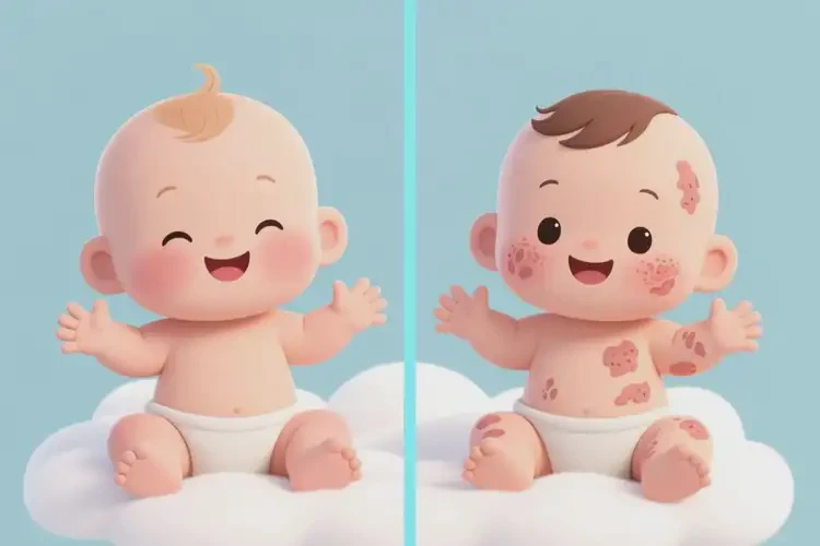 婴幼儿身上长湿疹不管它会自己痊愈吗(图2)