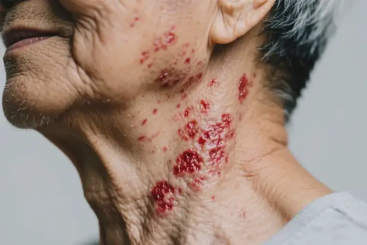 老人脖子上起湿疹不管它会自己痊愈吗(图4)