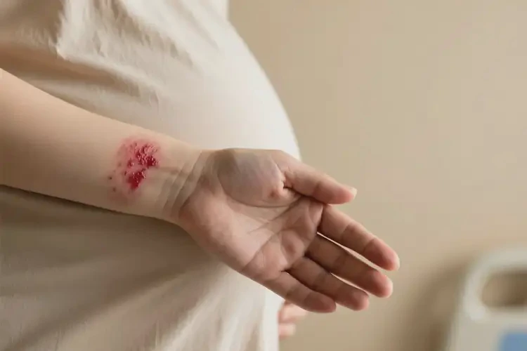 產(chǎn)婦四肢偶爾長(zhǎng)濕疹不管它會(huì)自己好嗎(圖3)