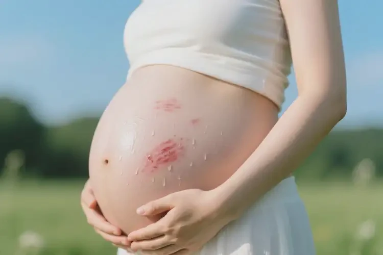 孕婦肚子上出現(xiàn)濕疹能夠徹底治愈嗎(圖1)