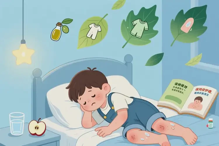 兒童小腿上容易起濕疹不管它會自己痊愈嗎(圖1)