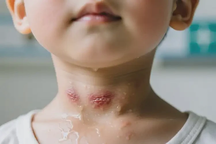 小孩脖子上有濕疹可不可以徹底自愈(圖1)