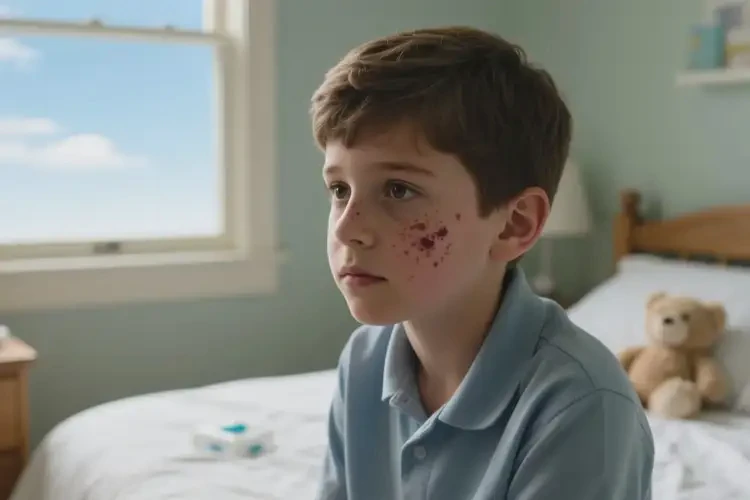 中學(xué)生面部出現(xiàn)濕疹能徹底自愈嗎(圖1)