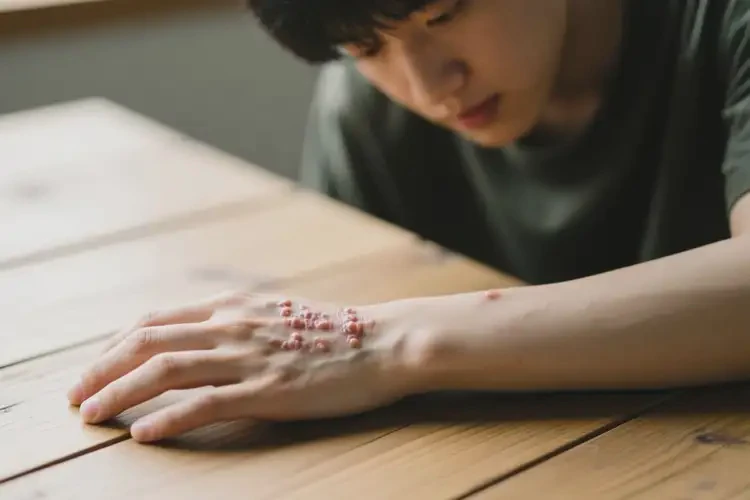 青年人手臂經(jīng)常長濕疹不管它會自己痊愈嗎(圖2)