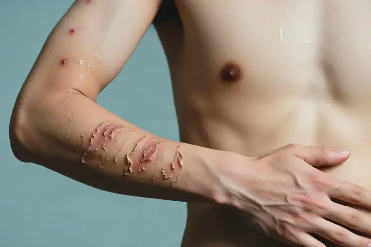 男性手臂出現(xiàn)濕疹不管它會(huì)自己痊愈嗎(圖3)