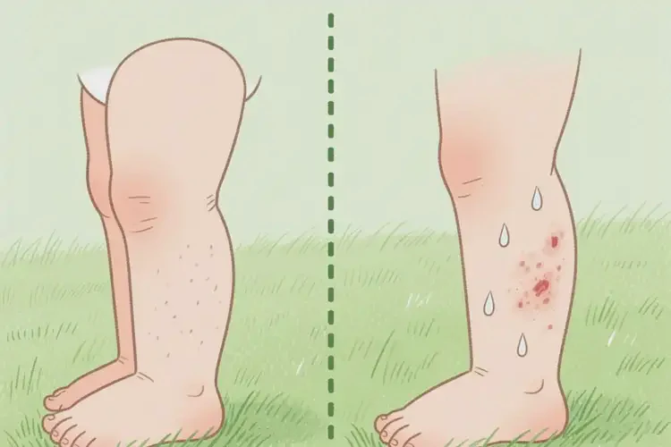 小兒大腿偶爾起濕疹能靠自己自愈嗎(圖3)