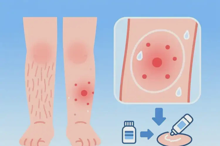 少兒小腿上出濕疹能夠徹底治愈嗎(圖4)