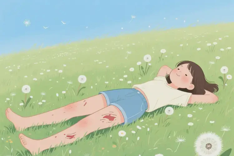 女生大腿上起湿疹不管它会自己自愈吗(图1)