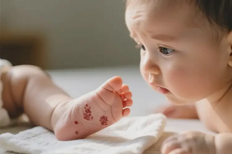 寶寶腳上有濕疹不管它會自己好嗎(圖2)