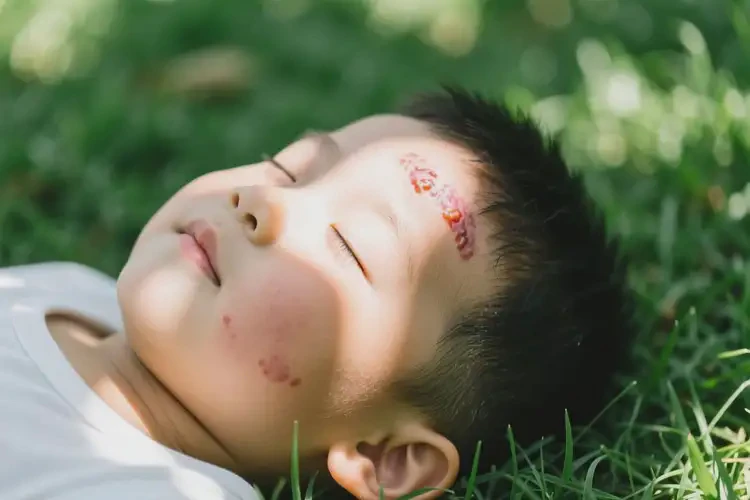 儿童面部容易长湿疹不管它会自己痊愈吗(图1)