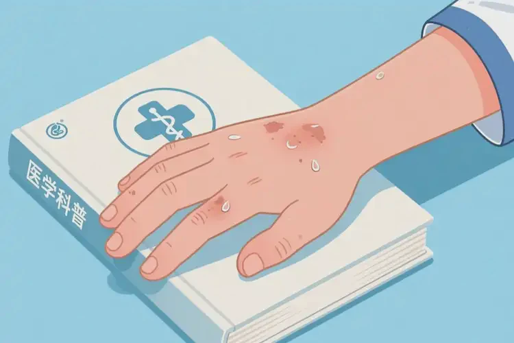 中學生手上偶爾長濕疹不管它會自己好嗎(圖1)