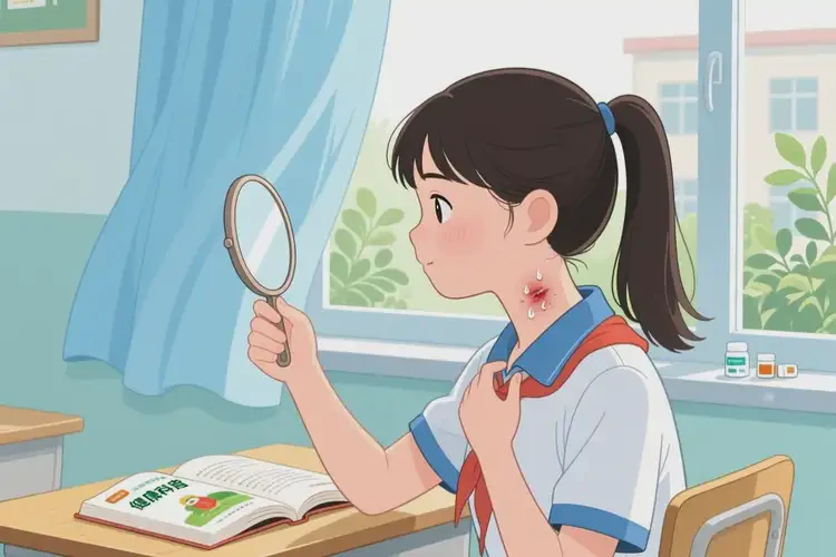 中學(xué)生脖子起濕疹可不可以徹底自愈(圖3)