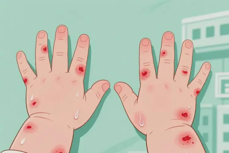 小兒四肢起濕疹不管它會自己自愈嗎(圖1)