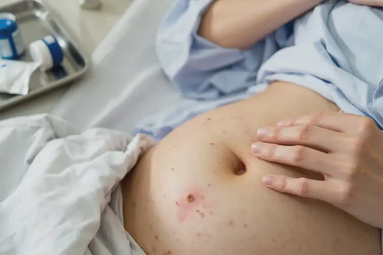 產(chǎn)婦肚子上偶爾長濕疹能靠自己自愈嗎(圖4)