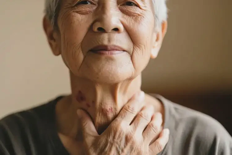 老年人脖子上出現(xiàn)濕疹不管它會(huì)自己痊愈嗎(圖3)