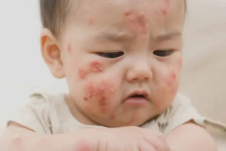 小兒身上出濕疹不管它會(huì)自己好嗎(圖4)