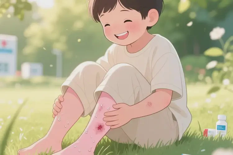 孩子大腿起濕疹不管它會(huì)自己痊愈嗎(圖4)