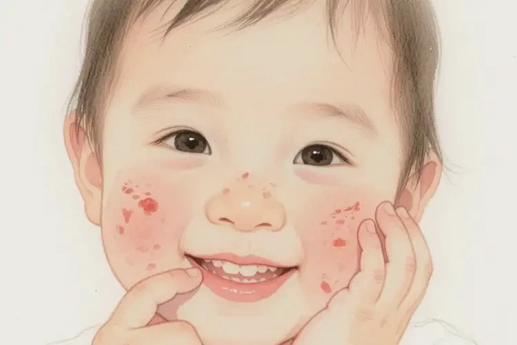 幼兒臉上出濕疹不管它會自己自愈嗎(圖2)