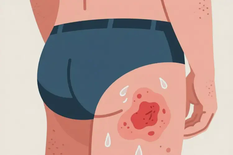 男生肛周出湿疹不管它会自己自愈吗(图1)