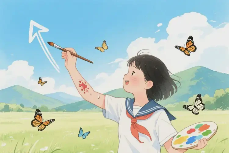 中學(xué)生手臂容易長濕疹能夠徹底治愈嗎(圖1)