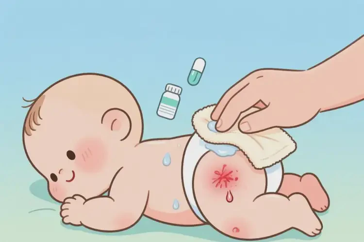 少兒屁股上起濕疹能夠徹底治愈嗎(圖4)