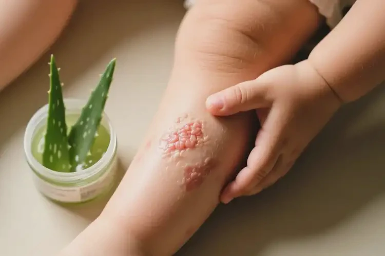 孩子小腿出濕疹不管它會(huì)自己自愈嗎(圖2)