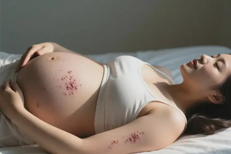 孕婦肚子上出濕疹能靠自己自愈嗎(圖1)