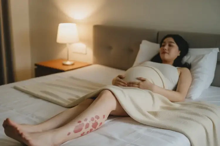 孕婦小腿上出現(xiàn)濕疹能靠自己自愈嗎(圖1)