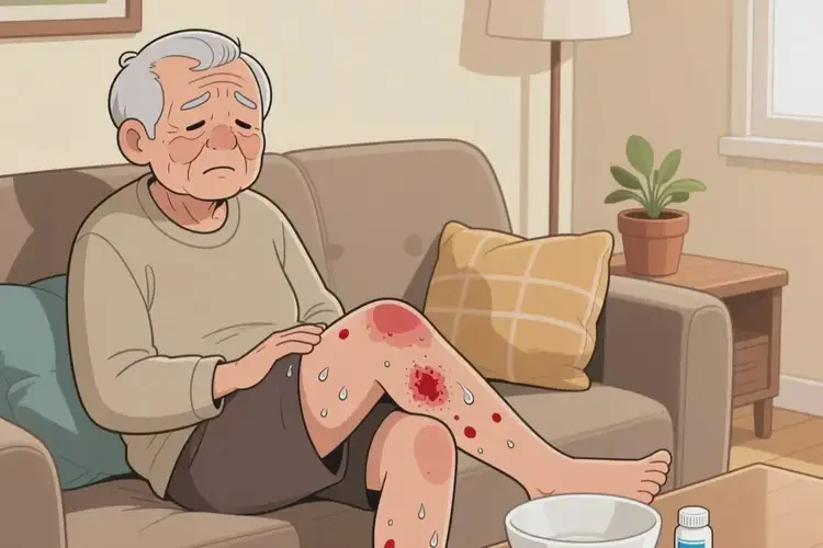老人大腿上經(jīng)常長(zhǎng)濕疹不管它會(huì)自己好嗎(圖2)