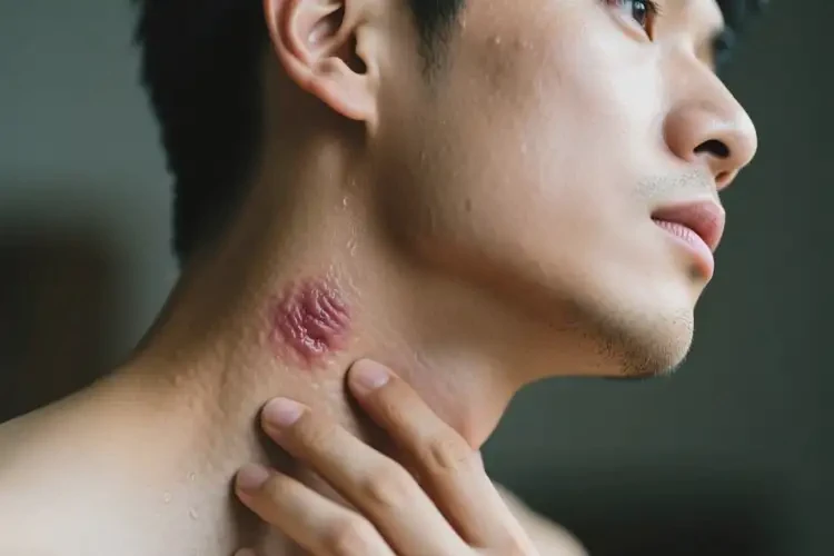 男人脖子偶尔长湿疹可不可以彻底自愈(图2)