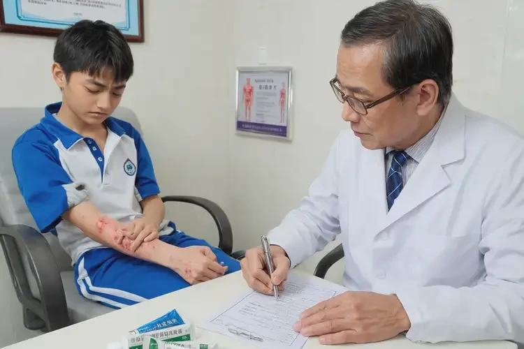 中學生面部出濕疹不管它會自己好嗎(圖3)