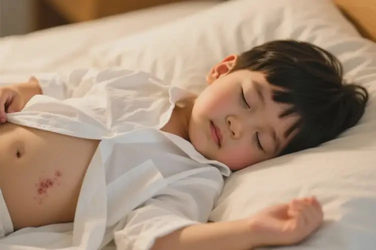 孩子肚子上偶爾長(zhǎng)濕疹能靠自己自愈嗎(圖2)