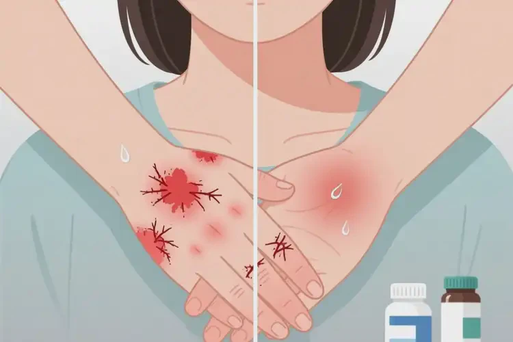 女性手上經(jīng)常起濕疹可以徹底自愈嗎(圖1)