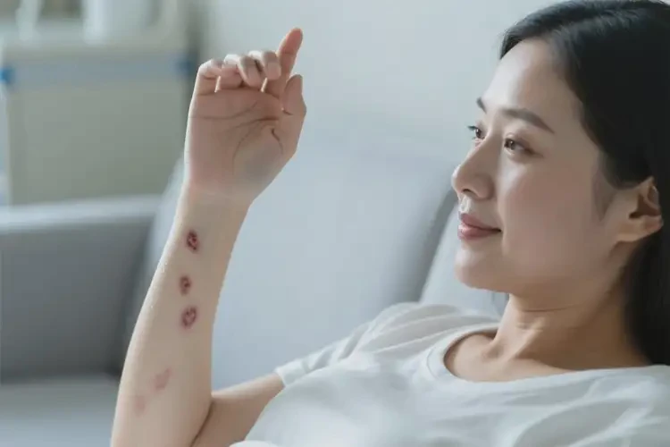 产妇手臂上有湿疹能彻底自愈吗(图3)