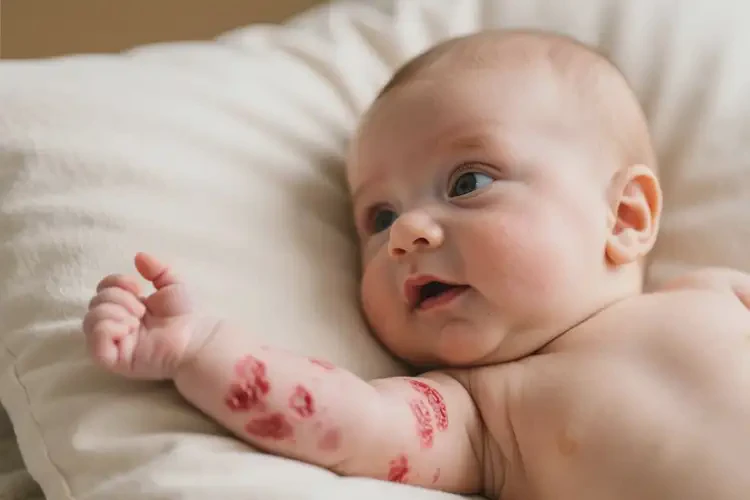 寶寶手臂有濕疹不管它會自己好嗎(圖1)