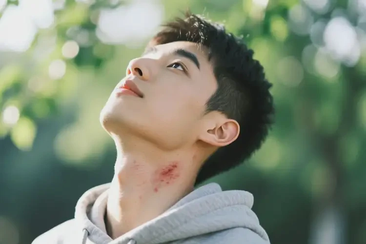 青年人脖子有濕疹不管它會(huì)自己好嗎(圖2)