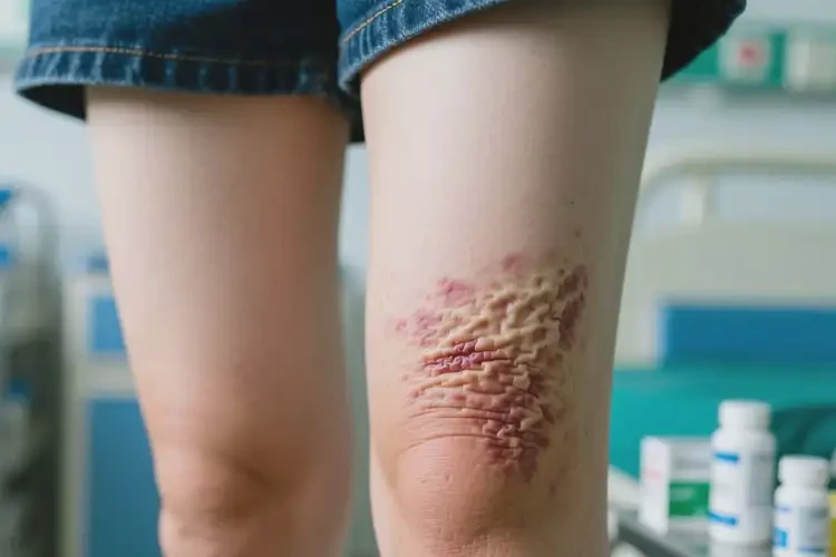 女生大腿上經常長濕疹能徹底自愈嗎(圖1)