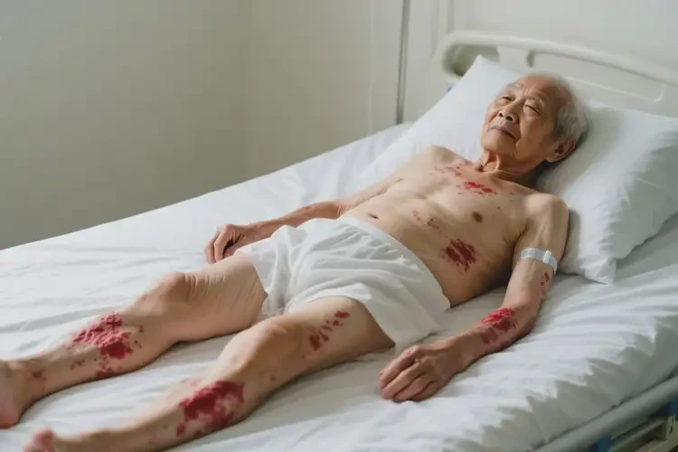 老人全身长湿疹不管它会自己痊愈吗(图1)