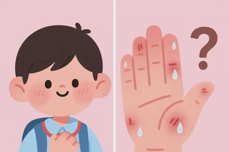 小學(xué)生手上起濕疹不管它會(huì)自己自愈嗎(圖1)
