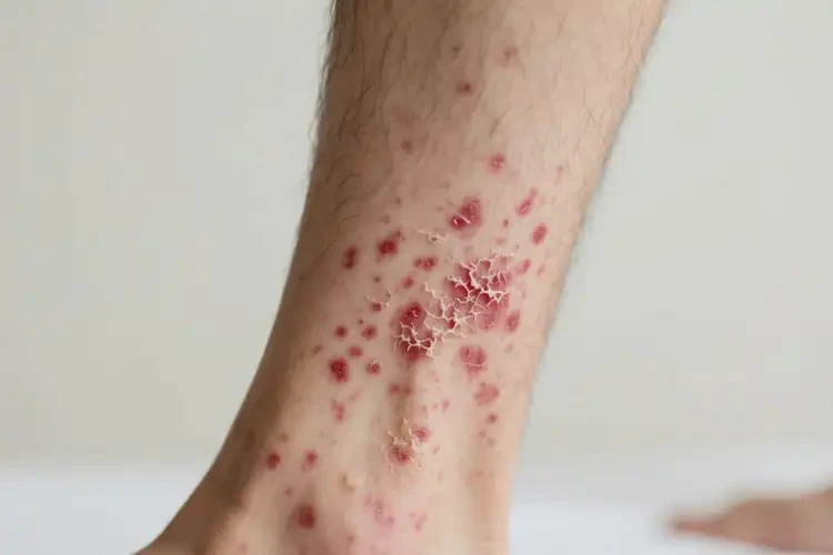 青年人小腿起濕疹不管它會(huì)自己自愈嗎(圖3)