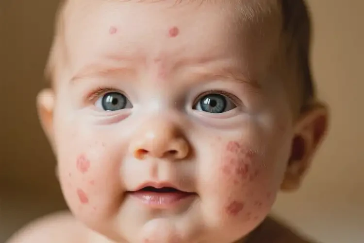 嬰幼兒臉上偶爾長(zhǎng)濕疹可不可以徹底自愈(圖1)