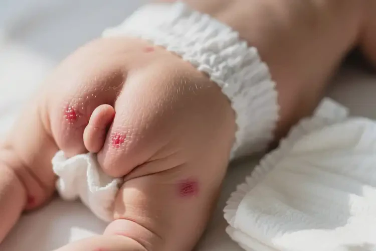 新生兒肛周偶爾起濕疹能徹底自愈嗎(圖1)