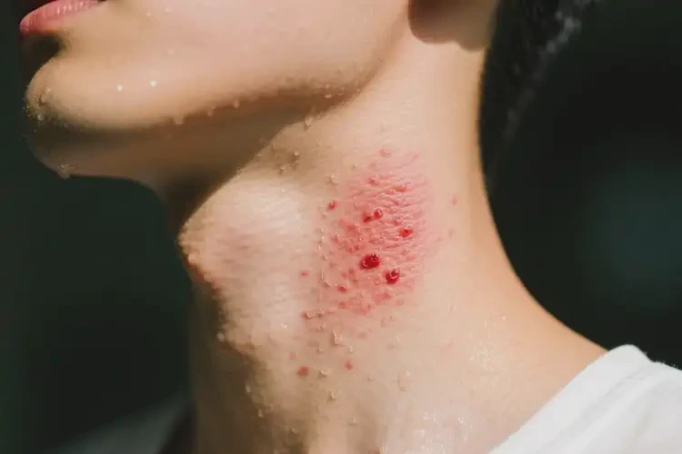 男生脖子上容易長(zhǎng)濕疹能徹底自愈嗎(圖3)