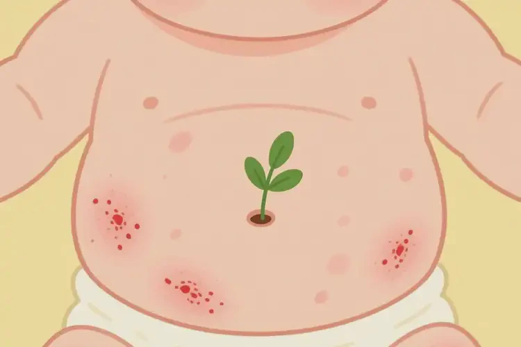 寶寶肚子起濕疹可以徹底自愈嗎(圖1)