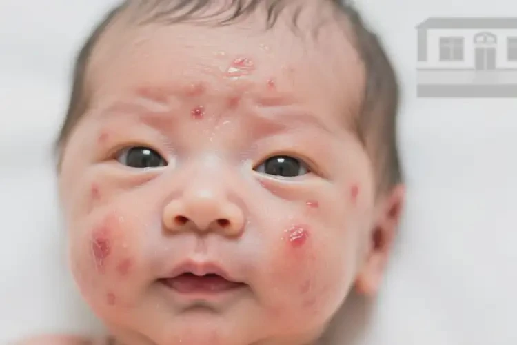 新生兒面部出濕疹能靠自己自愈嗎(圖4)