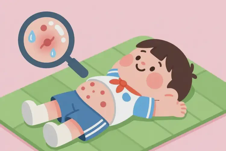 小学生肚子偶尔起湿疹不管它会自己自愈吗(图2)